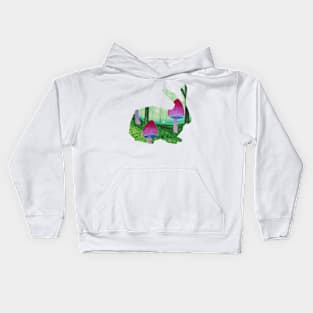 Mushroom bunny Kids Hoodie